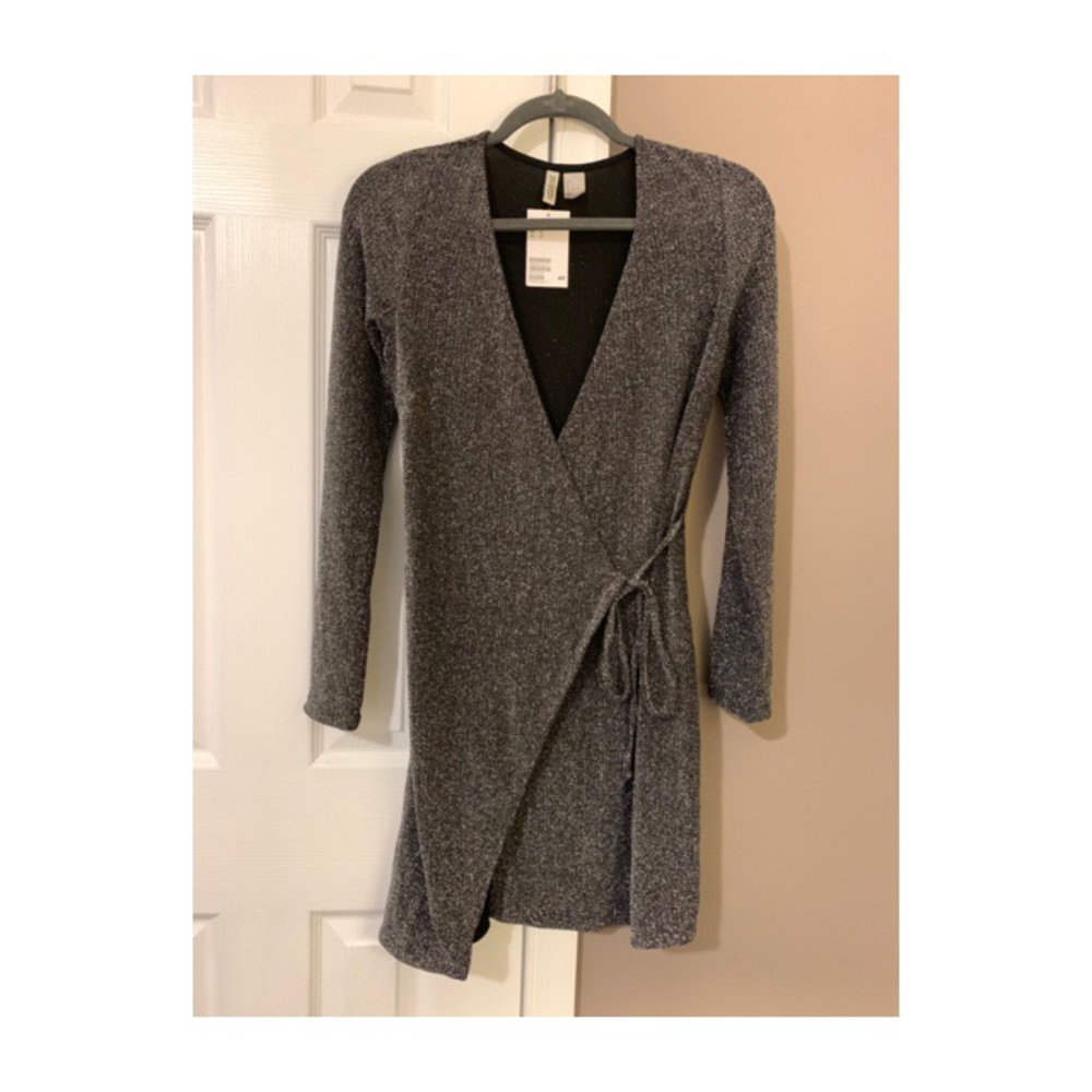 Silver H&M Wrap Dress